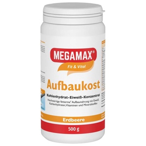 Megamax Aufbaukost Erdbeere Pulver Produktbild