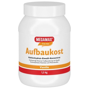MEGAMAX Aufbaukost Vanille Pulver 1.5 kg Pulver Produktbild