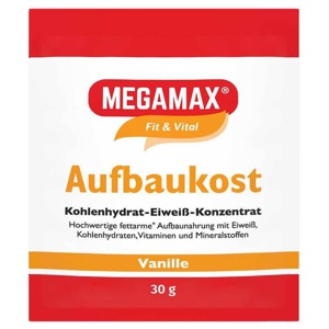 Megamax Aufbaukost Vanille Pulver Produktbild