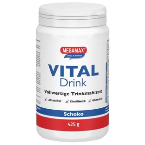 MEGAMAX Body & Balance VITAL Drink Schoko 425 g Pulver Produktbild