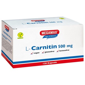 MEGAMAX L-Carnitin 500 mg 120 St Kapseln Produktbild