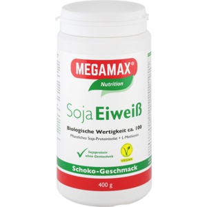 MEGAMAX Soja Eiweiß Schoko Pulver 400 g Pulver Produktbild