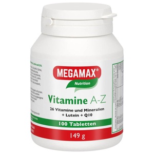 MEGAMAX Vitamine A-Z 100 St Tabletten Produktbild