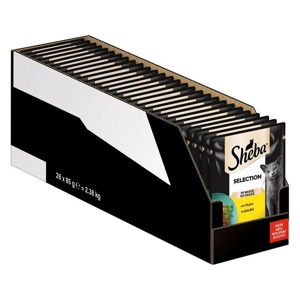 Megapack Sheba Varietäten Frischebeutel 28 x 85 g Produktbild