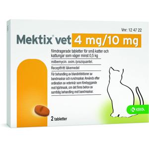 Mektix vet, filmdragerad tablett 4 mg/10 mg 2 st produkt bild