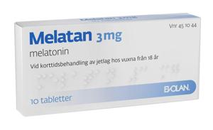 Melatan, tablett 3 mg, 1 X 10 st