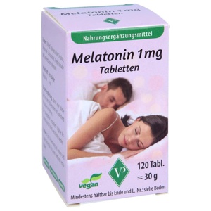 MELATONIN 1 mg Tabletten Produktbild