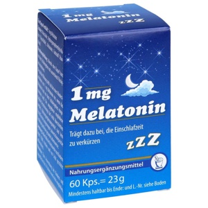 MELATONIN 1 mg Kapseln Produktbild