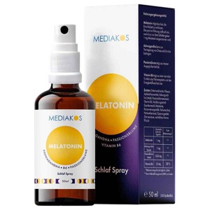 MELATONIN ASHWAGANDHA Mediakos Schlaf Spray vegan Produktbild