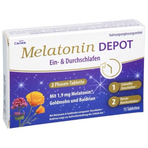 MELATONIN DEPOT Ein- & Durchschlaf-Tabletten Produktbild