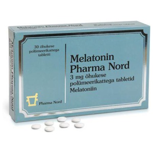 Melatonin pharma nord 3mg n30 toote pilt