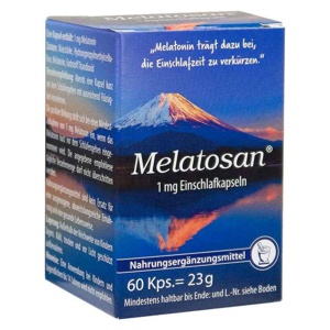 Melatosan 1 mg Einschlafkapseln, 60 St Kapseln Produktbild