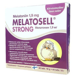 Melatosell Strong unetabletid 1,9mg N60 toote pilt