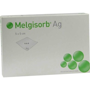 Melgisorb Ag Verband 5x5 cm Produktbild