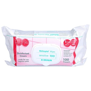 MELISEPTOL Wipes sensitive 100 St Tücher Produktbild