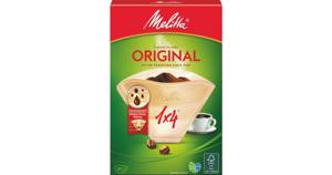 Melitta Kaffefilter 1X4 Oblekta 80-pack produkt bild