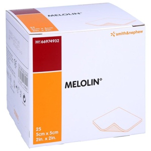 MELOLIN 5x5 cm Wundauflagen steril Produktbild