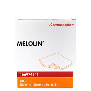 Melolin Absorberende Kompres 10 x 10 cm - 100 stk. produktbillede