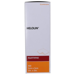 Melolin Gazekompres 5 x 5 cm - 100 stk. produktbillede