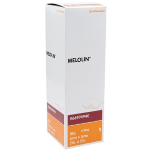 Melolin Steril Kompress 5 x 5 cm 100 stk produktbilde