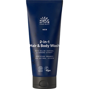 Urtekram MEN 2 in1 Hair & Body Wash - 200 ml. produktbillede