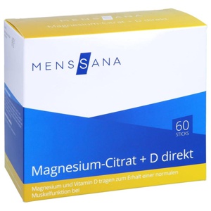 MENSSANA Magnesium-Citrat + D direkt 60 St Pulver Produktbild