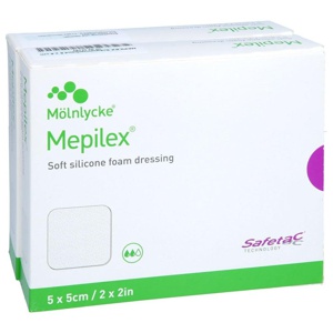 Mepilex 5x5 cm Schaumverband, 10 St Verband Produktbild