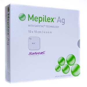 Mepilex AG haavapadi silikooniga 10x10cm N5 toote pilt