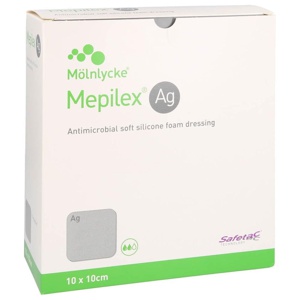 Mepilex Ag Schaumverband 10x10 cm steril, 10 St Verband Produktbild
