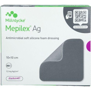 MEPILEX Ag Schaumverband 10x10 cm steril Produktbild