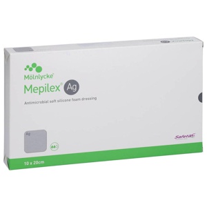 Mepilex Ag Schaumverband 10x20 cm steril Produktbild
