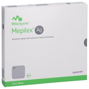 Mepilex Ag Schaumverband 15x15 cm steril Produktbild