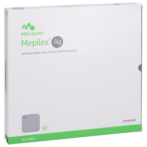Mepilex Ag Schaumverband 20x20 cm steril Produktbild