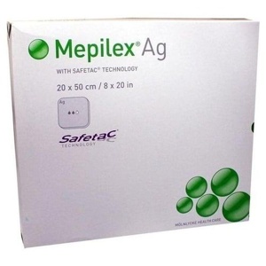 Mepilex Ag Schaumverband 20x50 cm steril Produktbild
