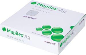Mepilex Ag Skumförband, 10x10 cm, 5 st produkt bild
