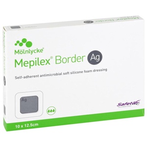 MEPILEX Border Ag Schaumverb.10x12,5 cm steril Produktbild