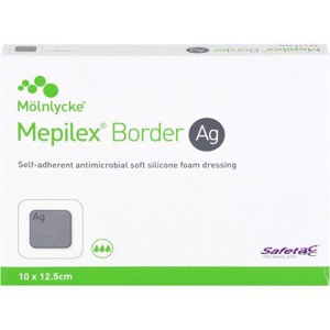 MEPILEX Border Ag Schaumverb.10x12,5 cm steril Produktbild