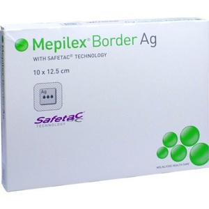 MEPILEX Border Ag Schaumverb.10x12,5 cm steril Produktbild
