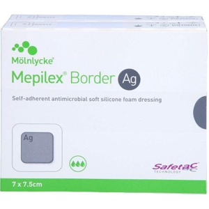 MEPILEX Border Ag Schaumverb.7x7,5 cm steril Produktbild