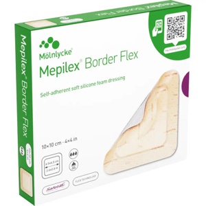 Mepilex Border Flex bandasje 10x10cm 5stk produktbilde