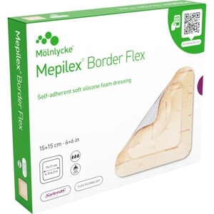 Mepilex Border Flex bandasje 15x15cm 5 stk produktbilde