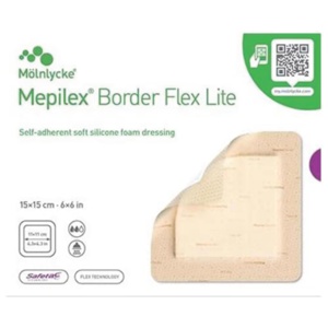 Mepilex Border Flex Lite bandasje 15x15cm 5 stk produktbilde