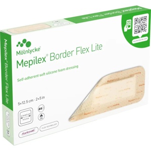 Mepilex Border Flex Lite bandasje 5x12,5cm 5 stk produktbilde