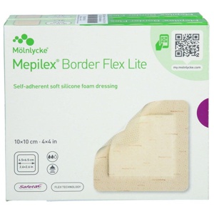 Mepilex Border Flex Lite Schaumverband 10x10 cm, 10 St Verband Produktbild
