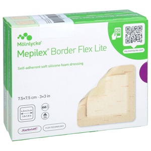 MEPILEX Border Flex Lite Schaumverband 7,5x7,5 cm Produktbild