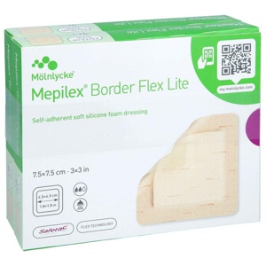 MEPILEX Border Flex Lite Schaumverband 7,5x7,5 cm Produktbild