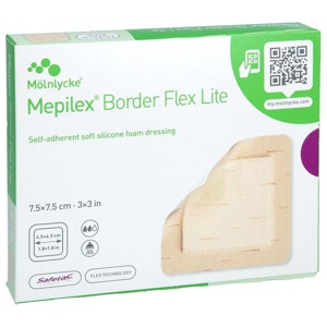 MEPILEX Border Flex Lite Schaumverband 7,5x7,5 cm Produktbild