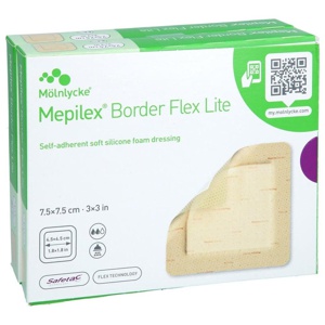 MEPILEX Border Flex Lite Schaumverband 7,5x7,5 cm Produktbild