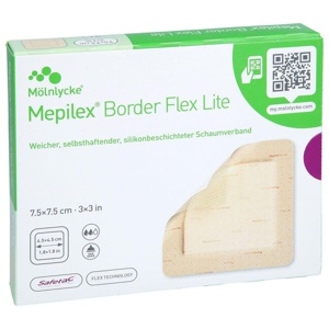 MEPILEX Border Flex Lite Schaumverband 7,5x7,5 cm Produktbild