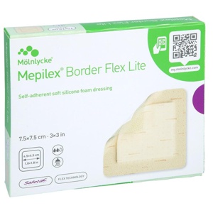 MEPILEX Border Flex Lite Schaumverband 7,5x7,5 cm Produktbild